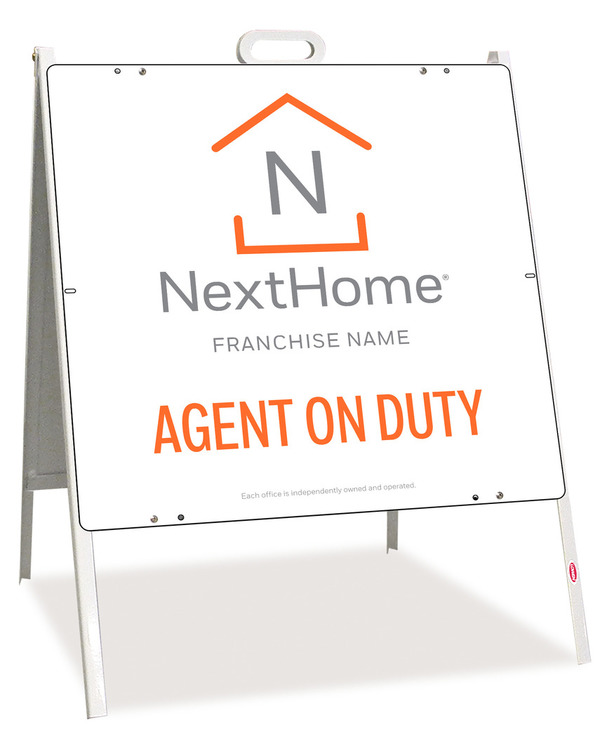 Agent on Duty A-Frame and Sign Panel Unit, 24h x 24w, PVC